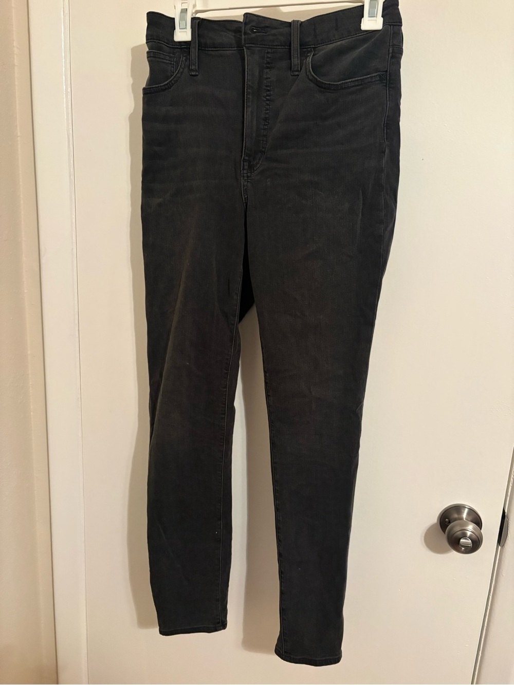 Madewell Curvy Roadtripper Jeans, Size 28, Black/Charcoal